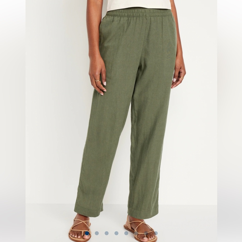 Old Navy Linen-Blend Wide Leg Pants